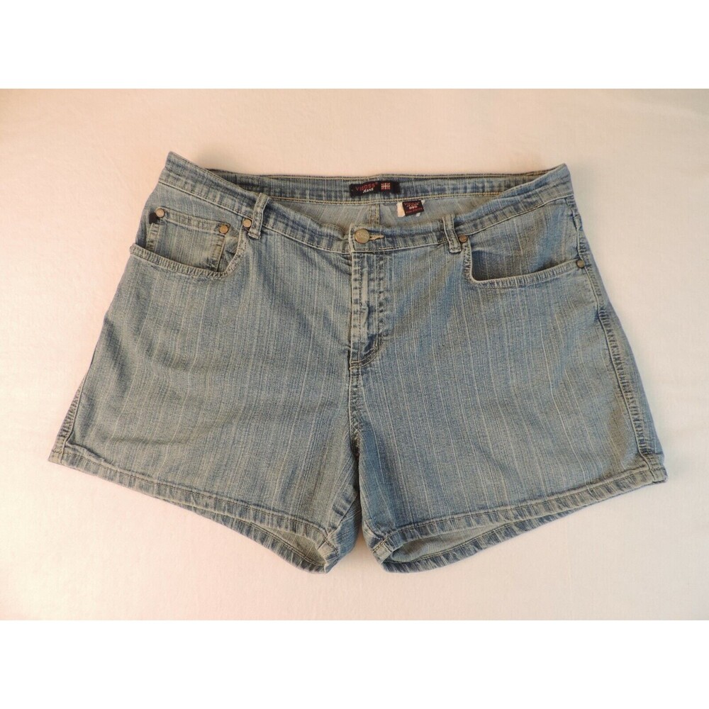 Vigoss Womens Denim Short Shorts Size 23 24 Spandex Jeans Summer Blue Jean